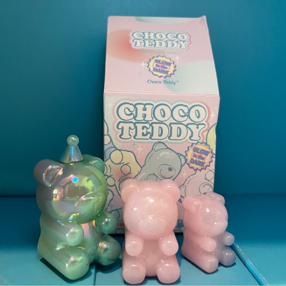 Choco Teddy - Colorful Candy Chocolate Bear Blind Box Figures - Glow in the Dark